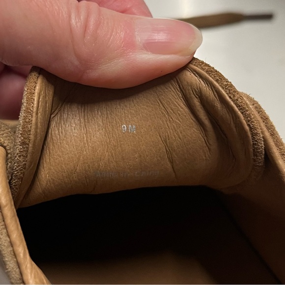 Women’s Tan Suede Sneakers - Picture 6 of 8